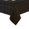Threadmade Home Elegance Plaid Jacquard Tablecloth, Black - 60"W x 102"L